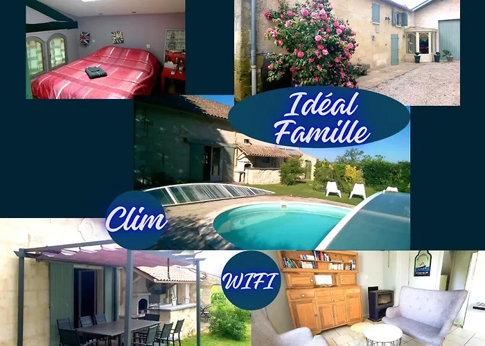Dom wakacyjny Maison 15pers Pres St Emilion-tout Confort-piscine *